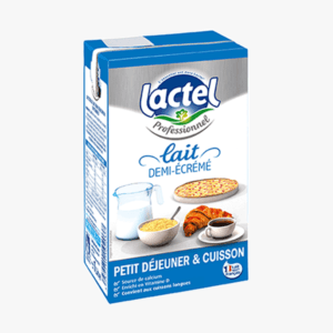 Lait démi-écrémé LACTEL 1L